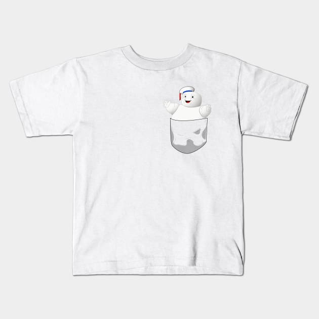 Ghostbusters Pocket Puft Kids T-Shirt by deancoledesign